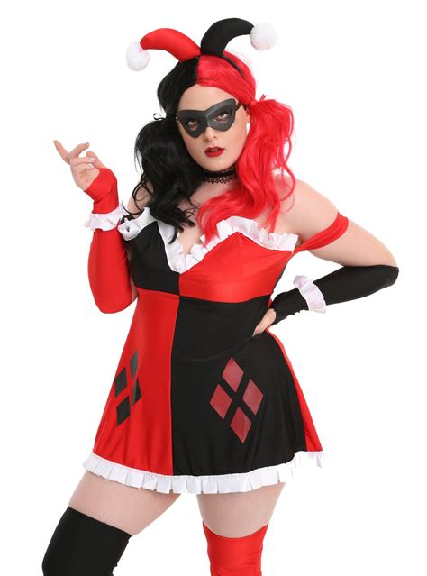 sexy harley quinn costume|Plus Size Crazy Quinn Costume Sexy Harley Quinn